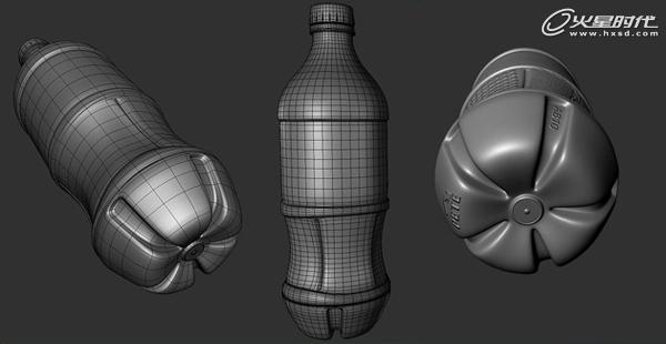 3dmax可乐瓶制作过程图片