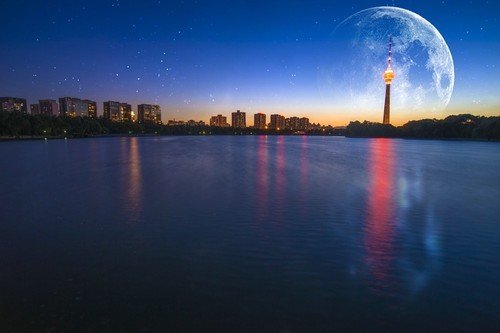 超级月亮诞生记 教你拍摄壮丽城市夜景技巧教程”