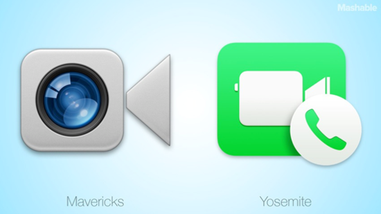 OS X Mavericks对比Yosemite