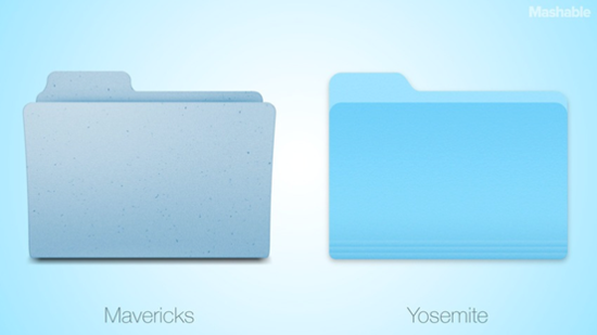 OS X Mavericks对比Yosemite