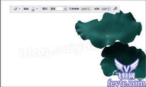 Photoshop鼠绘教程：绘制一副水墨映日荷花图