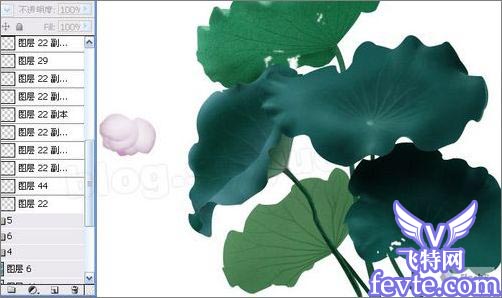 Photoshop鼠绘教程：绘制一副水墨映日荷花图