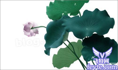 Photoshop鼠绘教程：绘制一副水墨映日荷花图