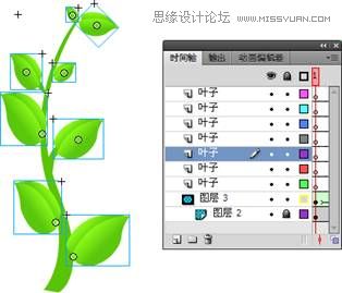 Flash CS4制作伸展的树枝教程,PS教程,思缘教程网