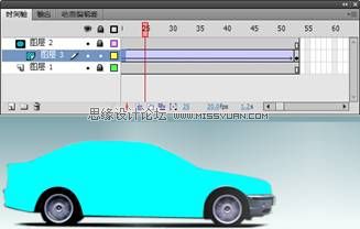 Flash CS4制作汽车广告条教程,PS教程,思缘教程网