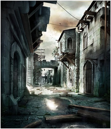 3DSMax渲染教程：渲染战后古城场景图