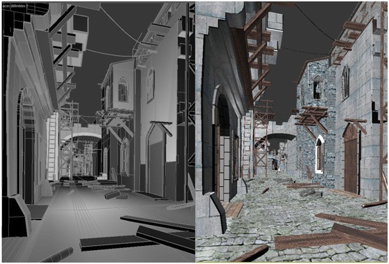 3dsmax渲染教程:渲染戰後古城場景圖_渲染教程_3dmax教程_媒體動畫