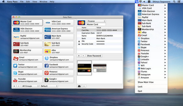 Easy Pass(密码管理工具) for Mac V1.7 苹果电脑版