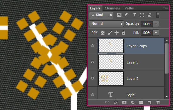 PS文字教程：用PS打造时尚个性的铆钉文字效果