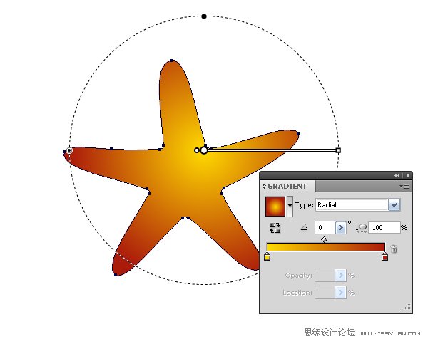 Illustrator绘制立体真实的海星教程,PS教程,思缘教程网