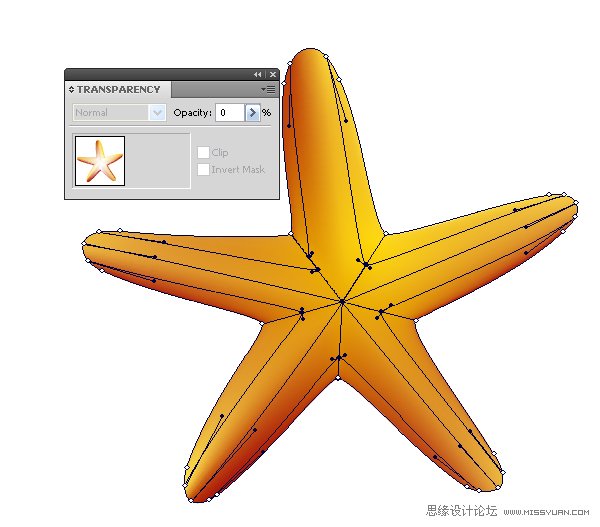 Illustrator绘制立体真实的海星教程,PS教程,思缘教程网