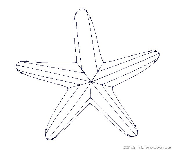 Illustrator绘制立体真实的海星教程,PS教程,思缘教程网