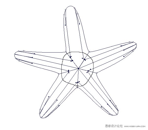 Illustrator绘制立体真实的海星教程,PS教程,思缘教程网