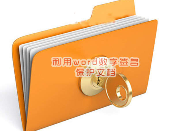 利用word数字签名保护文档