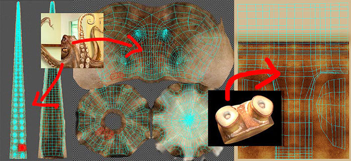 3DMAX建模教程，3D章鱼的制作过程 脚本之家 3DSMAX建模教程