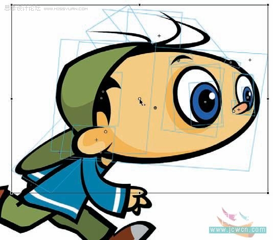 Flash cs3鼠绘教程：铰连身体部分,PS教程,脚本之家教程网