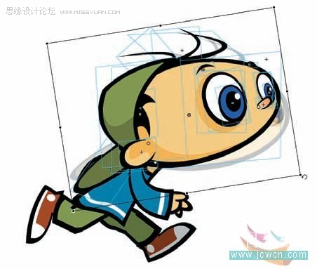 Flash cs3鼠绘教程：铰连身体部分,PS教程,脚本之家教程网