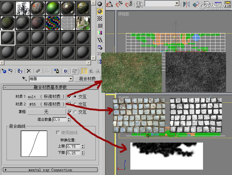 3DSMAX制作夏日小巷一角材质 脚本之家 3DSMAX材质教程