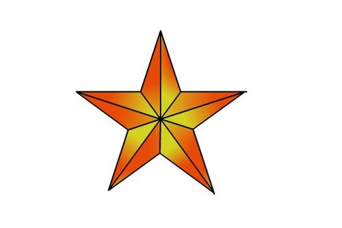 教你用flash画一个漂亮标准的立体五角星”