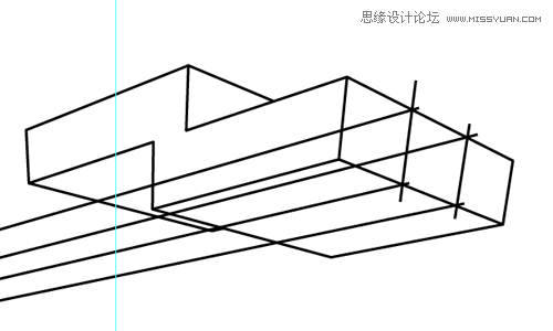 illustrator繪製線稿效果的立體透視圖教程_illustrator教程_平面設計