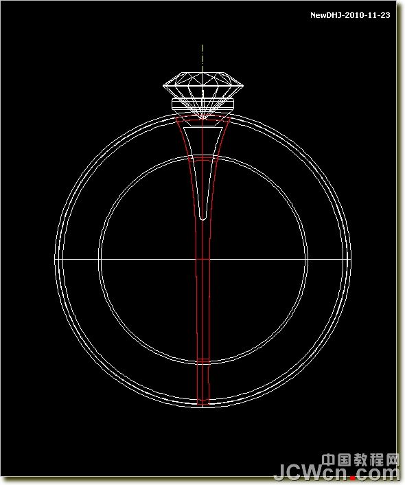 AutoCAD绘制璀璨的钻石戒指 脚本之家 AutoCAD教程