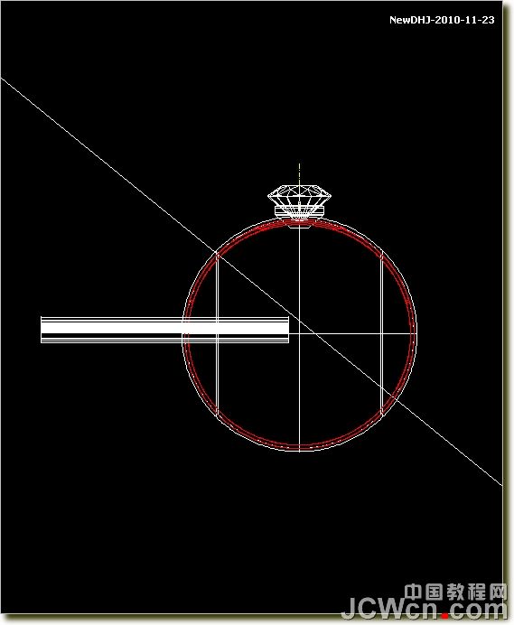 AutoCAD绘制璀璨的钻石戒指 脚本之家 AutoCAD教程