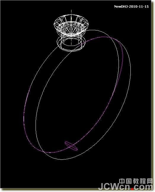AutoCAD绘制璀璨的钻石戒指 脚本之家 AutoCAD教程
