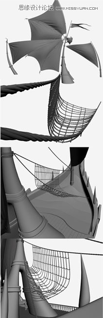 3DMAX制作在大海中航行的帆船,破洛洛