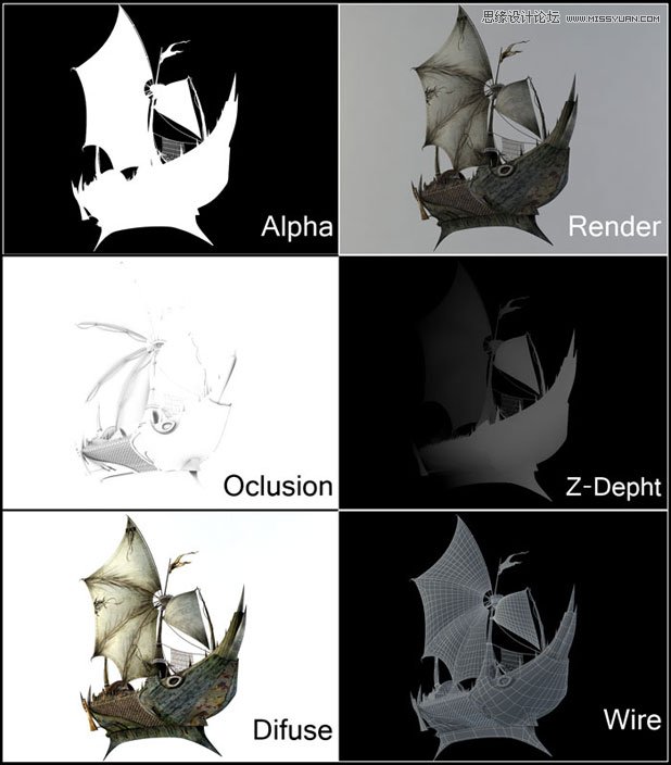 3DMAX制作在大海中航行的帆船,破洛洛