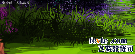 painter绘制仙境场景 脚本之家 painter教程