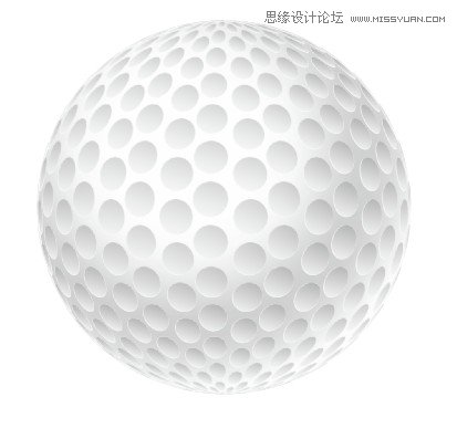Illustrator绘制逼真的高尔夫球,破洛洛