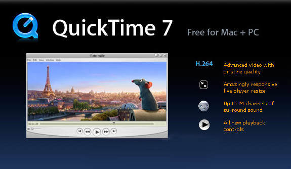 Quicktime Player 7视频播放器 for Mac V7.6.6 苹果电脑版