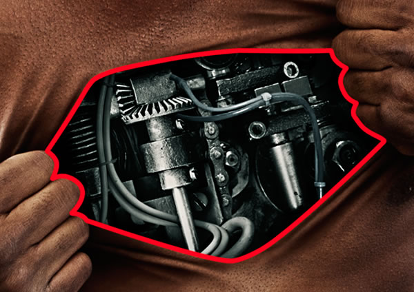 PS超强合成疯狂超酷的机器人拳王角色