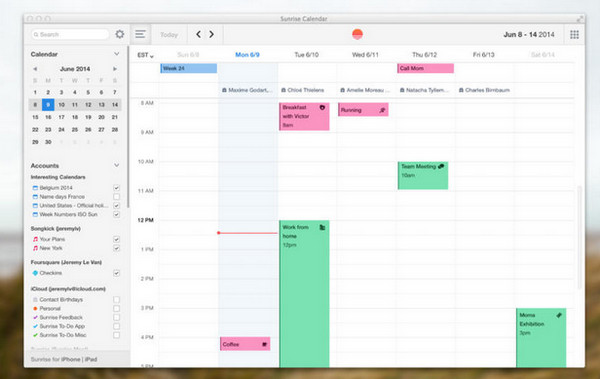 Sunrise Calendar for Mac V1.01 苹果电脑版