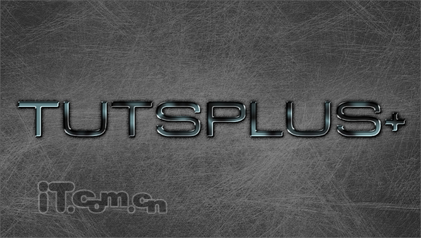 Photoshop打造超酷超强质感金属霓光文字效果