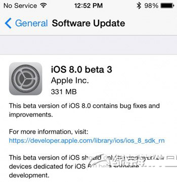 ios8 beta3耗电吗？ios8 beta3费电评测1