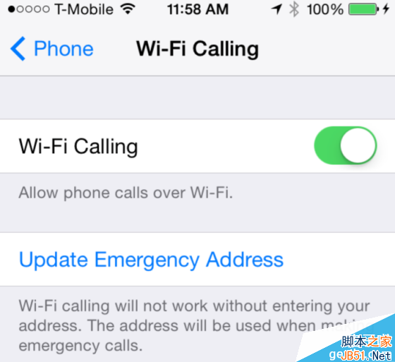 搭载iOS 8 beta 3的T-Mobile用户能看到WiFi通话选项