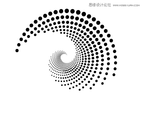 Illustrator制作点状扩散漩涡形状,破洛洛