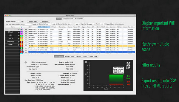 Wifi Scanner for mac v2.8.2 苹果电脑版