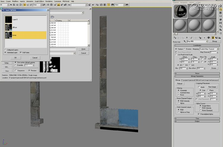3DSMAX制作照片级废墟 脚本之家 3DSMAX材质贴图教程