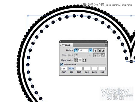 Illustrator绘制复杂图案矢量心形插画,破洛洛