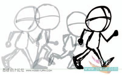 flashcs3绘制人物高级行走动画教程