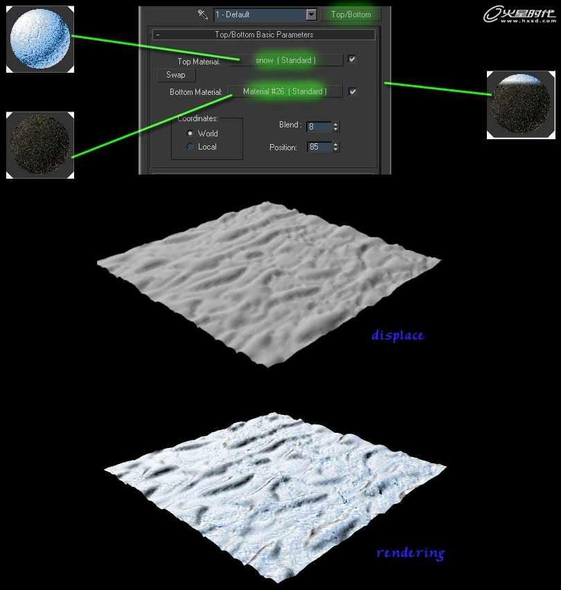 3DSMAX制作真实的雪材质 脚本之家 3DSMAX材质教程