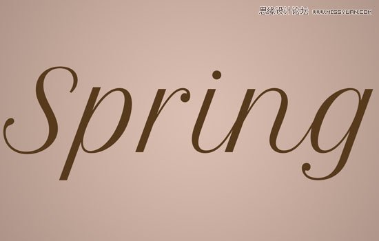 七夕将至 Photoshop设计清新淡雅的樱花效果字体