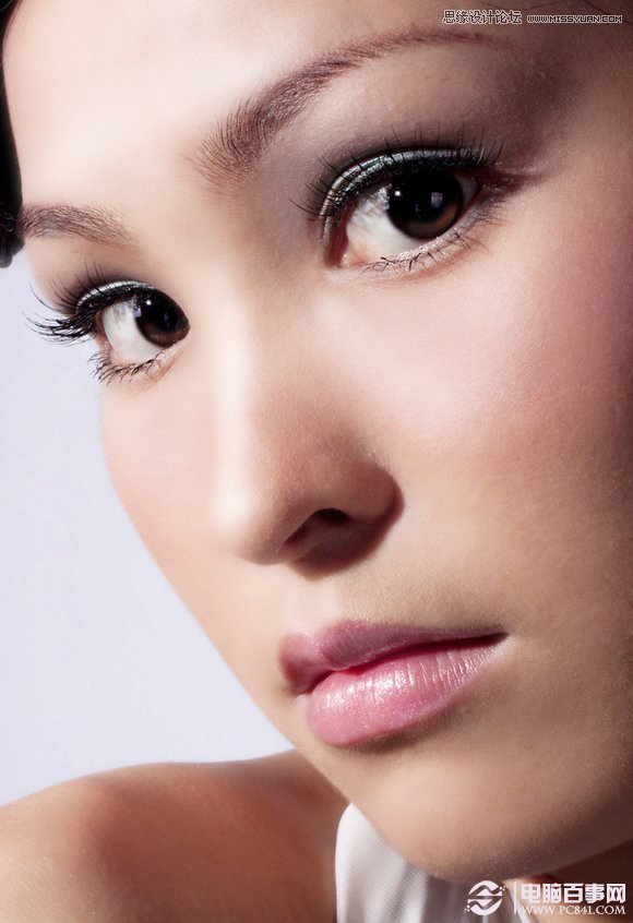 photoshop磨皮教程:给美女头像进行精细磨皮处理