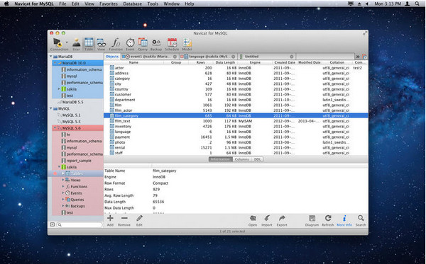 navicat mysql mac下载 Navicat for MySQL 11 for Mac V11.2.18 苹果电脑版