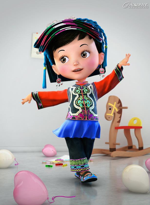 MAYA打造少数民族女孩《快乐朵朵》 脚本之家 MAYA角色动画教程
