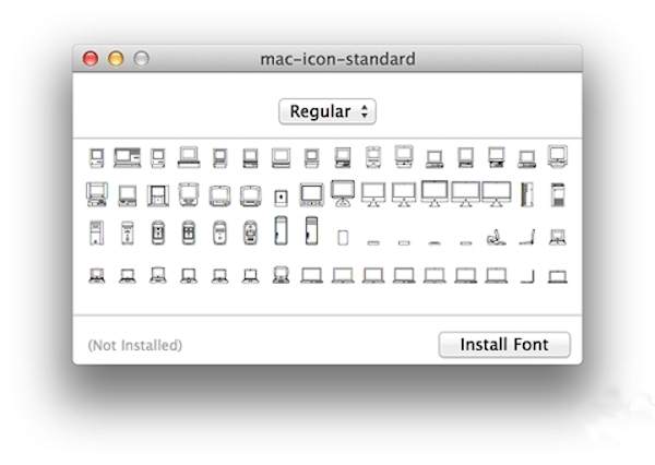 Mac纪念版字体 for mac 苹果电脑版