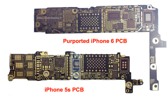 螺丝孔与外壳相符 苹果iPhone6主板曝光 