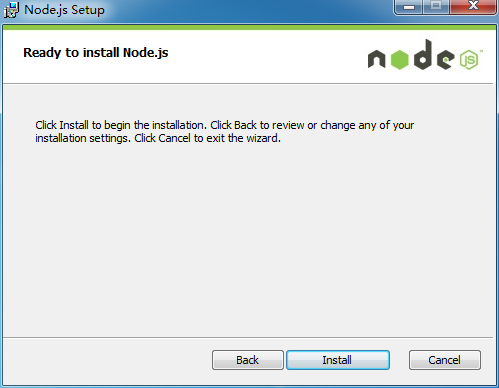 Nodejs install